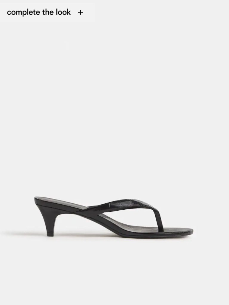 Reformation Amelia Heel Thong Sandals, Size 11